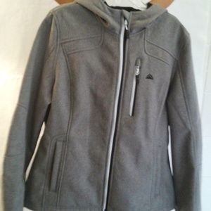 NWOT SNOZU Woman's Size XL Zip Up Grey/White/Black